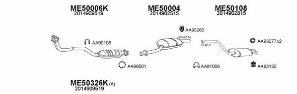  500195 Exhaust system 500195