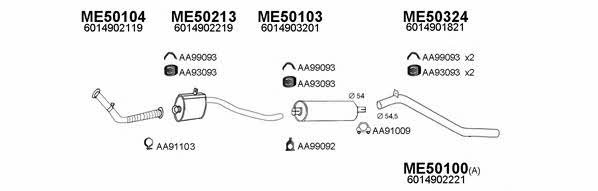 Veneporte 500196 Exhaust system 500196