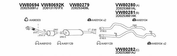 Veneporte 800414 Exhaust system 800414