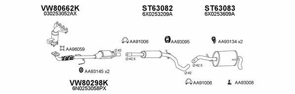  800431 Exhaust system 800431