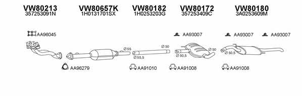 Veneporte 800445 Exhaust system 800445