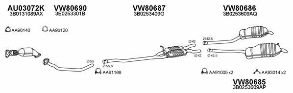  800449 Exhaust system 800449