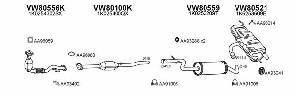 Veneporte 800468 Exhaust system 800468