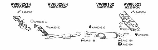  800471 Exhaust system 800471