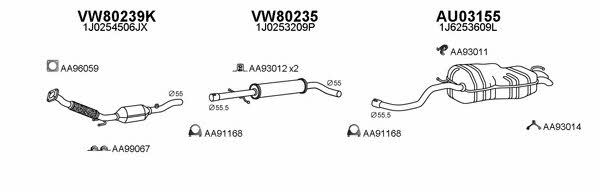  800472 Exhaust system 800472