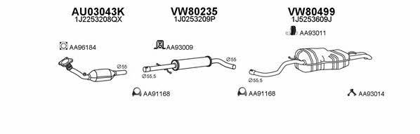  800474 Exhaust system 800474