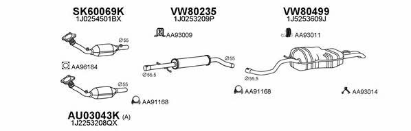  800475 Exhaust system 800475