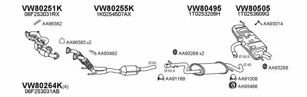  800481 Exhaust system 800481