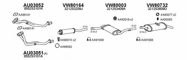  800494 Exhaust system 800494