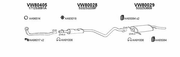  800496 Exhaust system 800496
