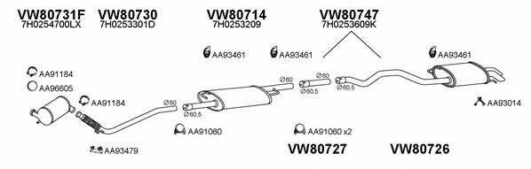  800500 Exhaust system 800500