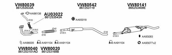  800530 Exhaust system 800530