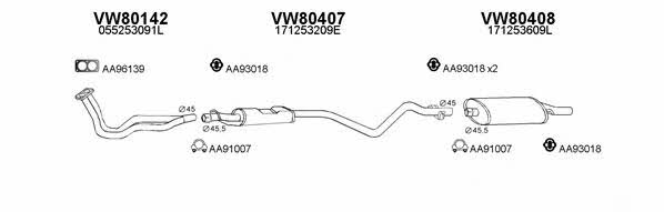  800532 Exhaust system 800532