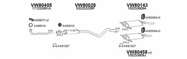 800534 Exhaust system 800534