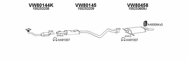  800535 Exhaust system 800535