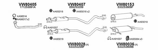  800543 Exhaust system 800543