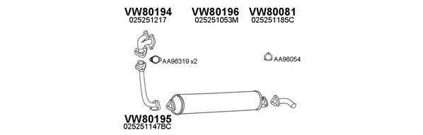 800549 Exhaust system 800549