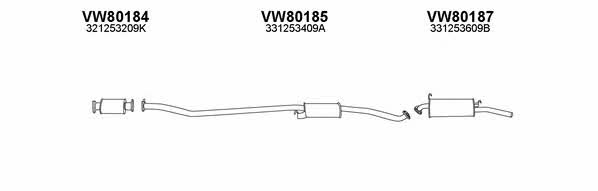  800551 Exhaust system 800551