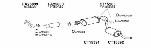  250339 Exhaust system 250339