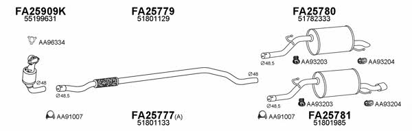  250354 Exhaust system 250354