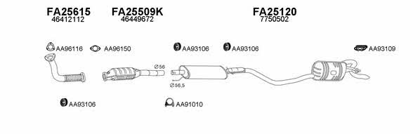  250367 Exhaust system 250367