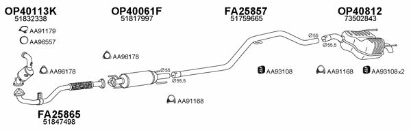  250394 Exhaust system 250394