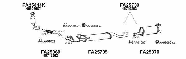  250395 Exhaust system 250395
