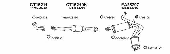  250400 Exhaust system 250400