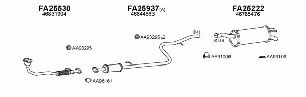  250431 Exhaust system 250431