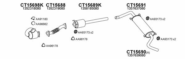  250432 Exhaust system 250432