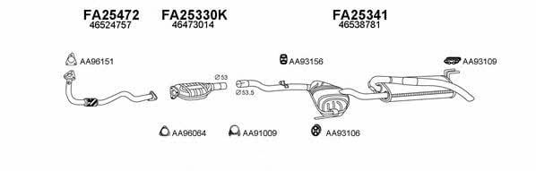  250441 Exhaust system 250441
