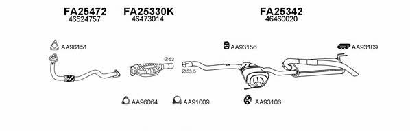  250442 Exhaust system 250442