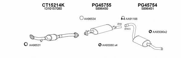  250451 Exhaust system 250451