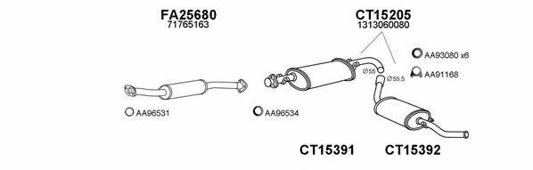  250452 Exhaust system 250452