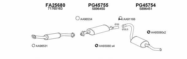  250459 Exhaust system 250459