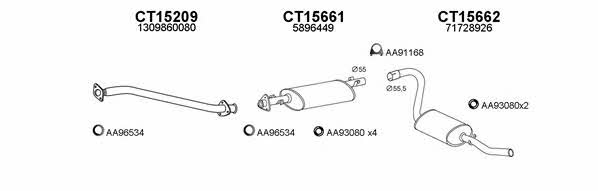  250461 Exhaust system 250461