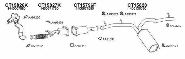 Veneporte 250498 Exhaust system 250498