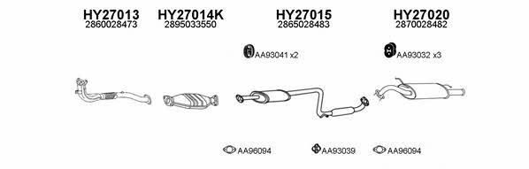  270038 Exhaust system 270038