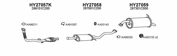  270043 Exhaust system 270043
