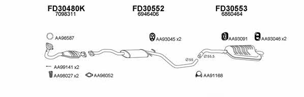  300021 Exhaust system 300021