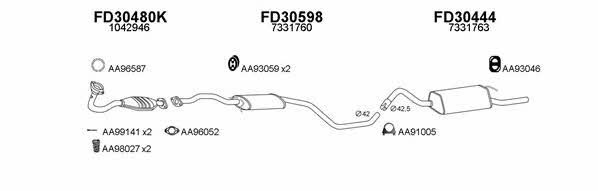  300022 Exhaust system 300022