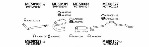  500209 Exhaust system 500209