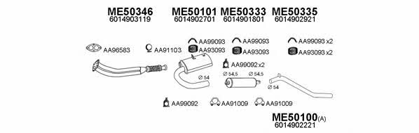  500211 Exhaust system 500211