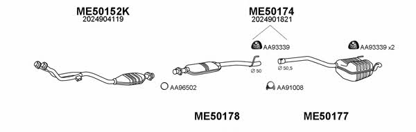  500225 Exhaust system 500225