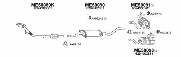  500229 Exhaust system 500229
