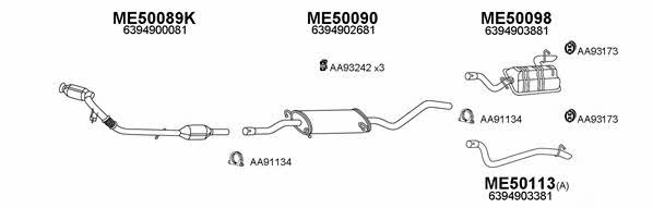  500231 Exhaust system 500231