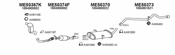  500249 Exhaust system 500249