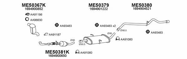  500256 Exhaust system 500256