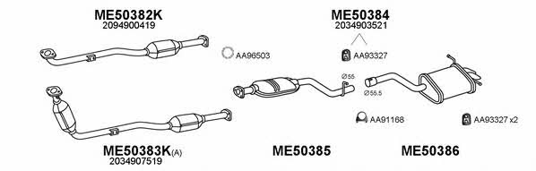  500261 Exhaust system 500261
