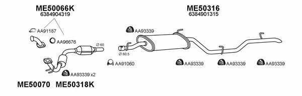  500267 Exhaust system 500267